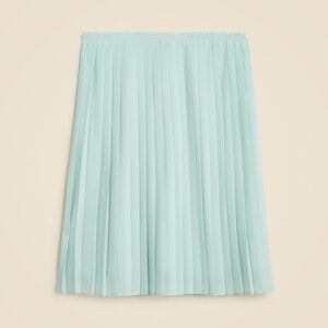 J. Crew Pleated Chiffon Skirt Faded Mint Size 0